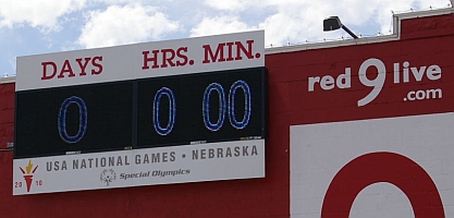Red 9 Countdown Sign Lincoln Ne